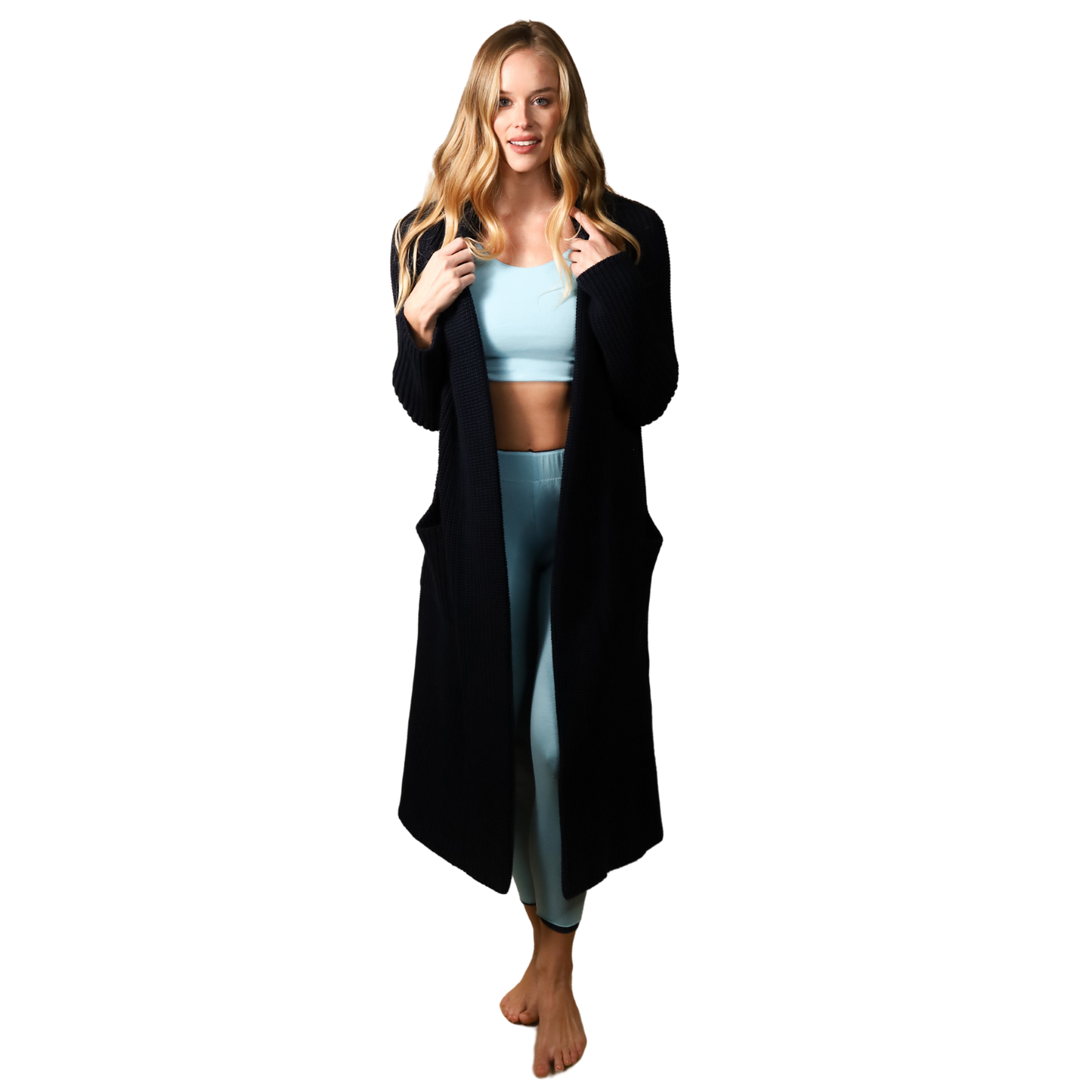 Sofia Cardigan: Long Duster Cardigan with Pockets