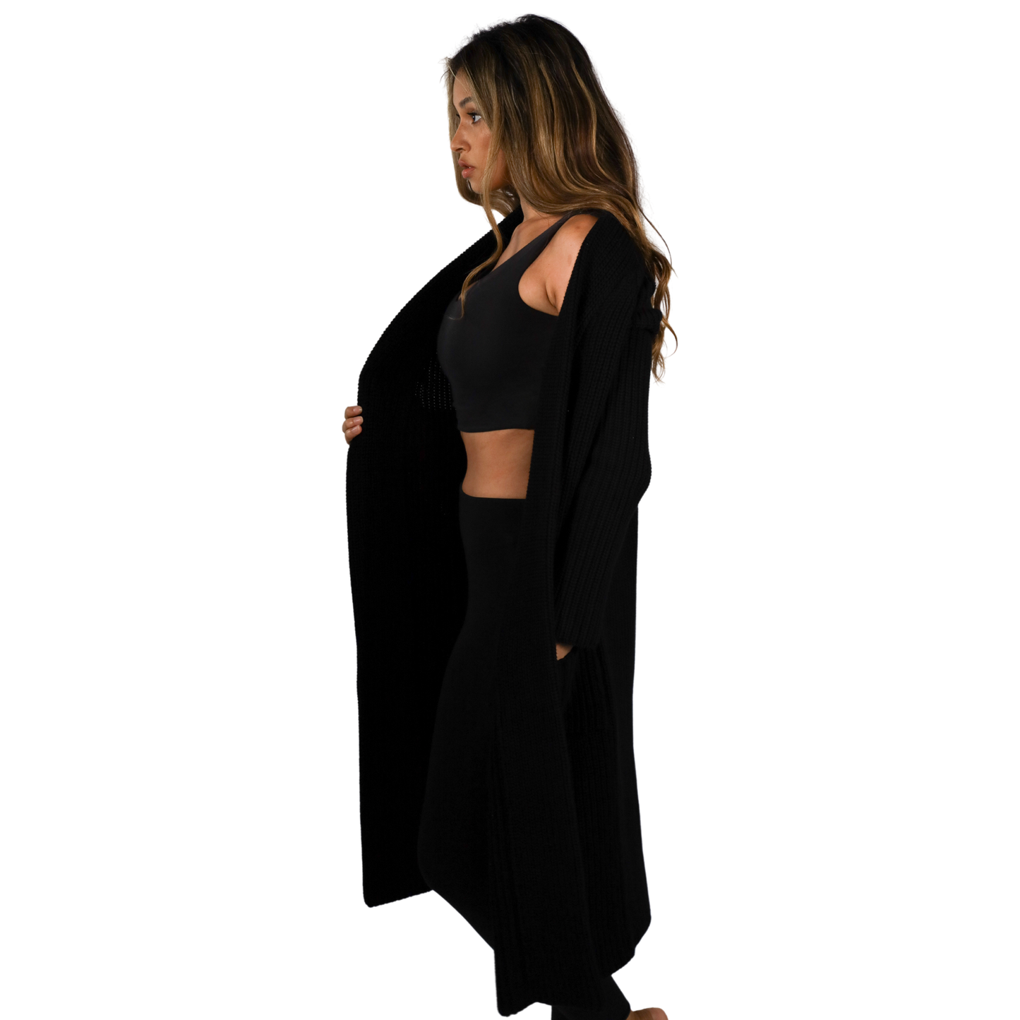 Sofia Cardigan: Long Duster Cardigan with Pockets