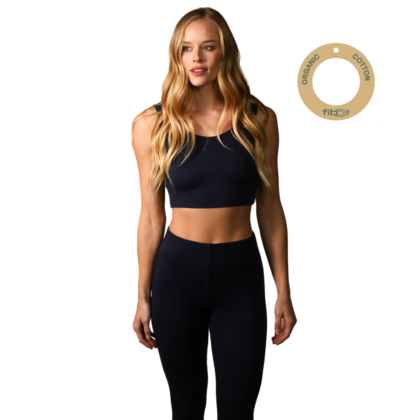Daphne: Organic Cotton Reversible Crop Tank